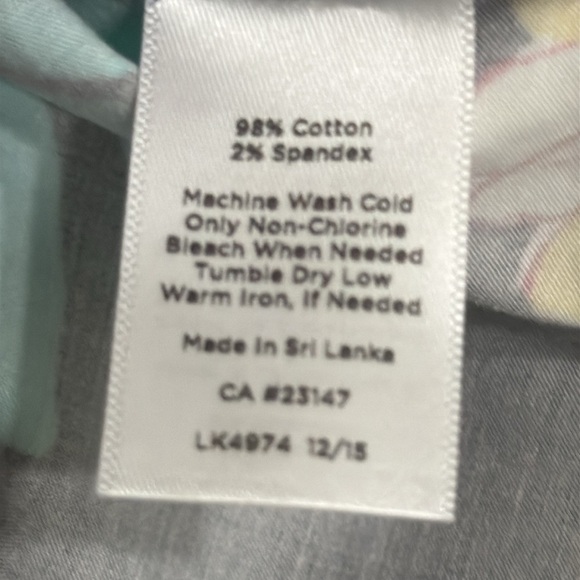 Talbots Bright Colorful Floral Pencil Skirt Classy Workwear Business Size 6p - Picture 6 of 6